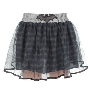 Women's Batman Bat Logo All Over Print Tutu Skirt Halloween Costume NWT